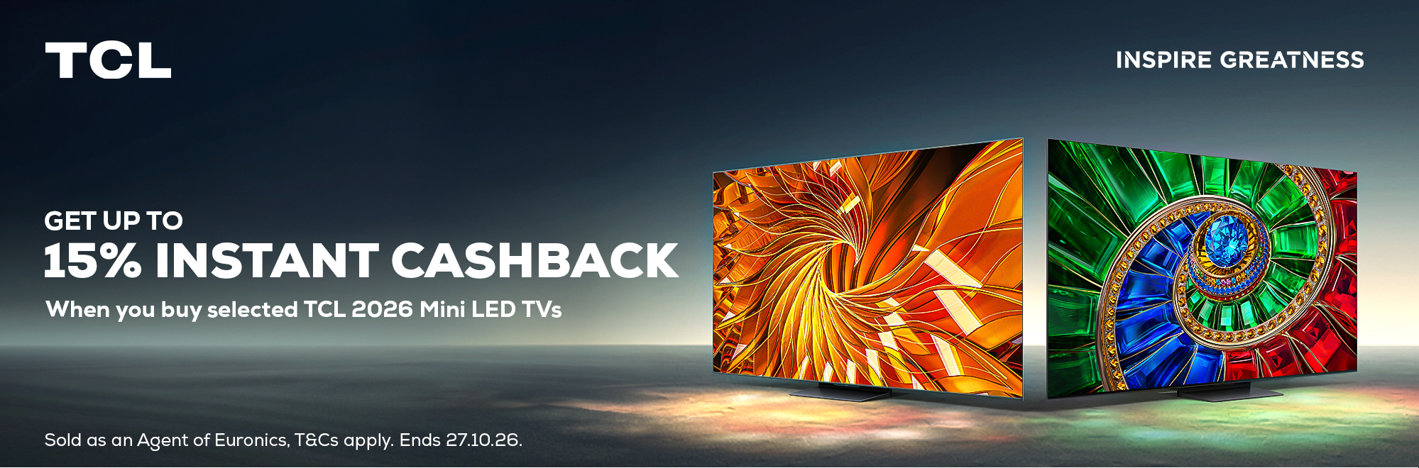 TCL Up to 15% off - 23.09.26 - 27.10.26