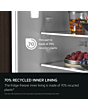 AEG NSC6L18ZES 54.6cm 70/30 Built-In Low Frost Fridge Freezer