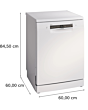 Bosch SMS6ZCW10G White WiFi Full-size Dishwasher