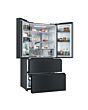 Haier HFR59F18CWMB French Door Style Fridge Freezer - Black