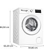 WAN28255GB, Washing machine, front loader