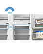Midea MDRB379FGD01 54.7cm 60/40 No Frost Fridge Freezer