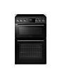 MIDEA MFO24EME4R118-B K 60cm Double Oven Cooker with Ceramic Hob - Black