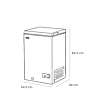 Sensis RFCHT01F97EW Chest Freezer 97 Litres White