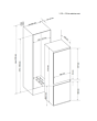 Sensis RFCMBI015450EW 54cm Frost Free Fridge Freezer