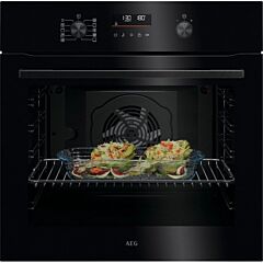 AEG OU5PB40XK 59.6cm Built In Electric Single Oven - Black