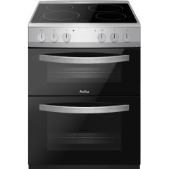 Amica Afc602ss 60 Cm Electric Ceramic Cooker - Black & Stainless Steel