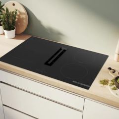 Bosch PVS811B16E Series 4, Induction Hob With Integrated Ventilation System, 80 Cm, Surface Mount Wi