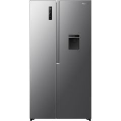 Fridgemaster MS91558DES 91.1Cm 60/40 Total No Frost American Fridge Freezer - Silver