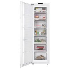 Hoover HOUS518EWK Integrated Tall Freezer, 177Cm With Silver Trim
