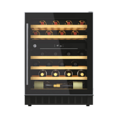 Hoover HWCB60UK/N Under Counter Wine Cooler 46 Bottles Black
