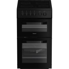 Hotpoint HTE5VCB 50Cm Ceramic Cooker Black
