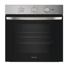 INDESIT IO232HXUK Single Static Oven - Eco Cleaning - 71L With 3 Dial With Timer And A Energy In Sta