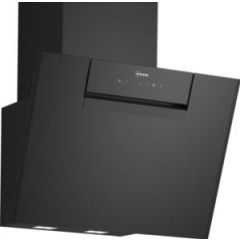 Neff D65IFN1S0B N 50, Wall-Mounted Cooker Hood, 60 Cm, Clear Glass Black Printed, Black