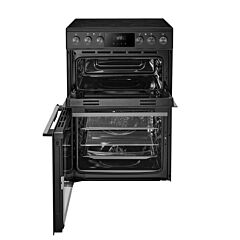 MIDEA MFO24EME4R118-B K 60cm Double Oven Cooker with Ceramic Hob - Black