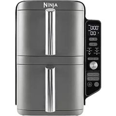 Ninja SL400UKGREY Double Stack XL 2-Drawer 9.5L Air Fryer - Grey