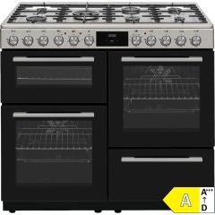 Nordmende CSG100IX 100cm Twin Cavity Gas Range Cooker Stainless Steel