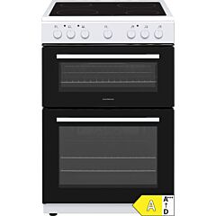 Nordmende CTE63WH 60cm Electric Twin 35/58 Litre Cavity Cooker with Ceramic Hob White