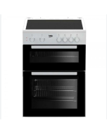 Beko KTC611W 60cm Double Cavity Electric Cooker (White)