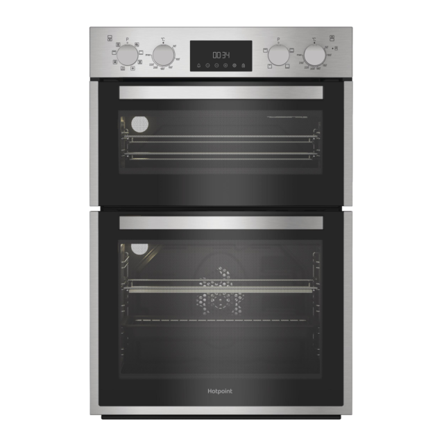 Hotpoint 89cm Built In Double Multifunction Oven with Catalytic Liners
