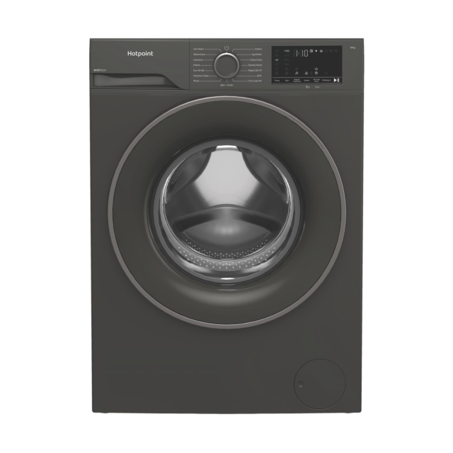 Hotpoint AntiStain 10kg Washing Machine with Steam - Graphite
