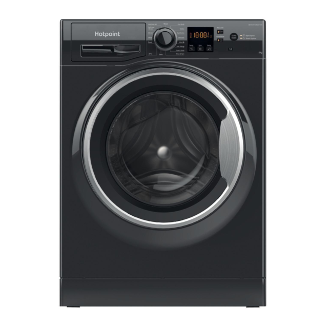 Hotpoint NSWM 864C BS UK N Black 8kg Freestanding Washing Machine