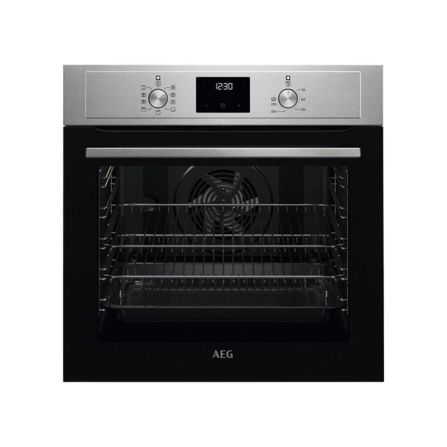 AEG BEX33501EM 59.4cm Built In Electric Single Oven - Stainless Steel