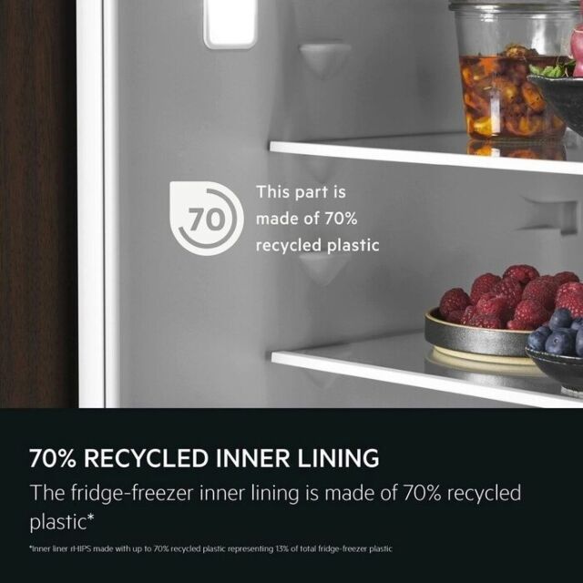 AEG NSC7N18ZES 54.6cm 70/30 Built In Frost Free Fridge Freezer