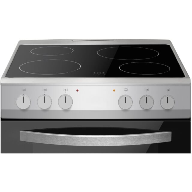 Amica Afc602ss 60 Cm Electric Ceramic Cooker - Black & Stainless Steel