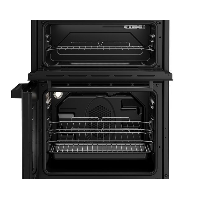 Beko EDC634K 60cm Double Oven Electric Cooker with Ceramic Hob - Black