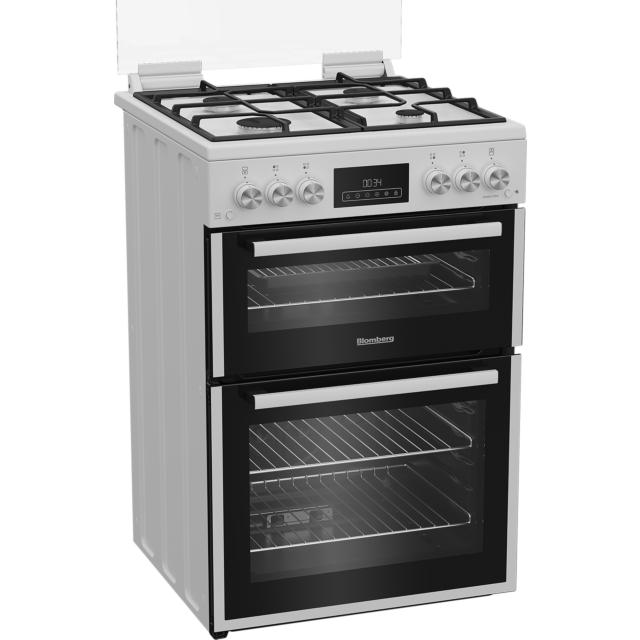 Blomberg GGRN655W 60cm Double Oven Gas Cooker with Gas Hob - White