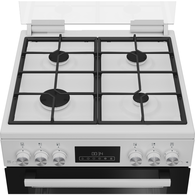 Blomberg GGRN655W 60cm Double Oven Gas Cooker with Gas Hob - White