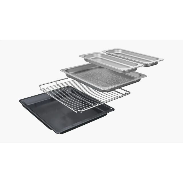 Bosch CSG7584B1 59.4cm Built-In Compact Steam Oven - Black