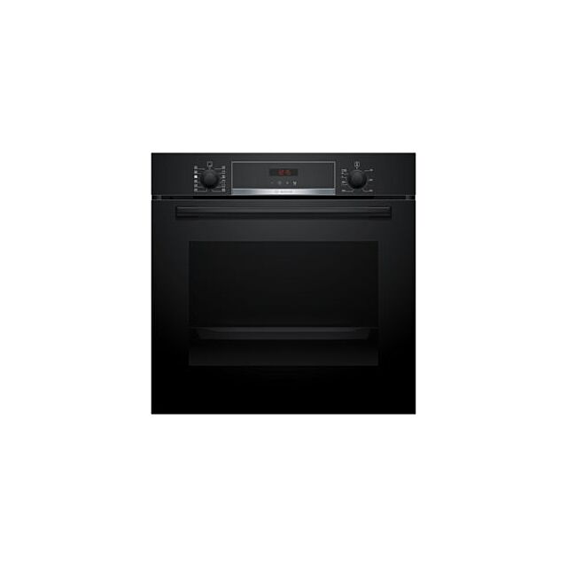 Bosch HQA574BB3B Series 4, Built-In Oven With Added Steam Function, 60 X 60 Cm, Black