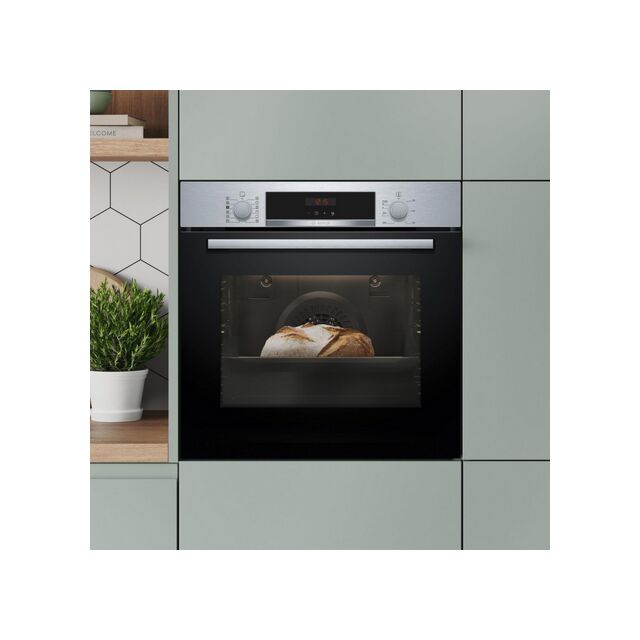 **FREE INSTALL & RECYCLE** Bosch HQA574BS3B 59.4cm Built In Electric Single Oven - Stainless***EX DISPLAY***