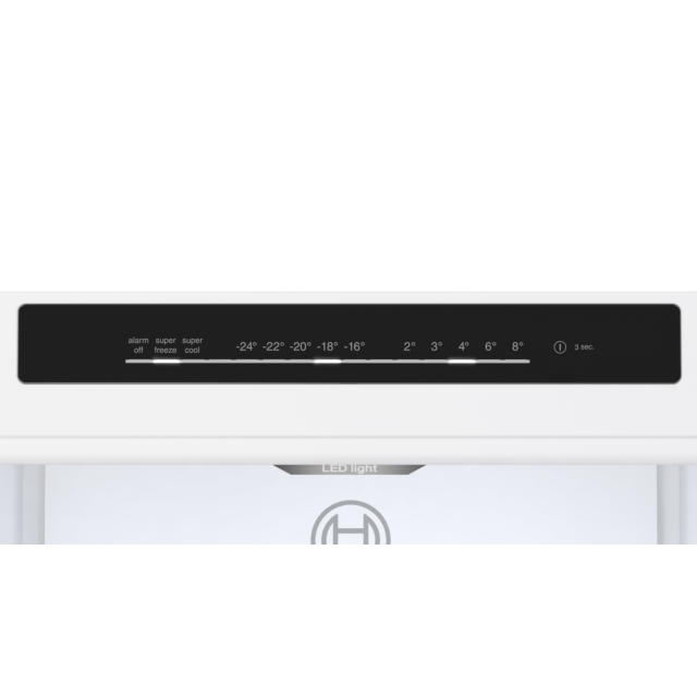 Bosch KGN362LDFG 60cm 70/30 Frost Free Fridge Freezer - Inox-look