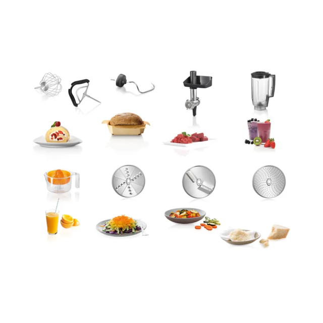 Bosch MUM59340GB CreationLine 3.9 Litre 1000W Stand Mixer - Anthracite - Silver