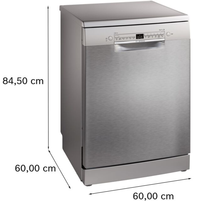 Bosch SMS2HVI67G Series 2, Free-Standing Dishwasher, 60 Cm, Brushed Steel Anti-Fingerprint
