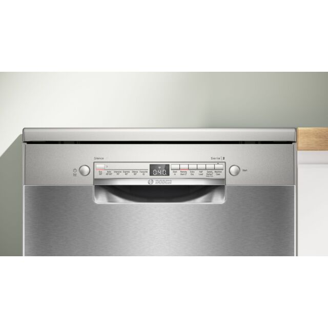 Bosch SMS2HVI67G Series 2, Free-Standing Dishwasher, 60 Cm, Brushed Steel Anti-Fingerprint