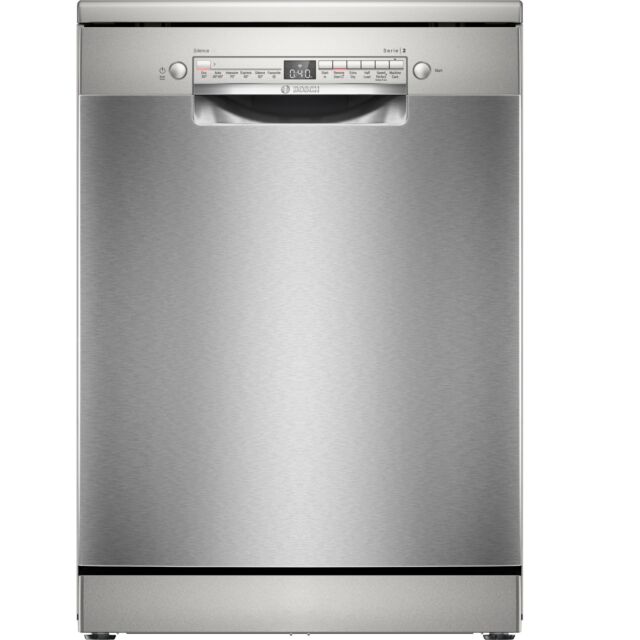Bosch SMS2HVI67G Series 2, Free-Standing Dishwasher, 60 Cm, Brushed Steel Anti-Fingerprint