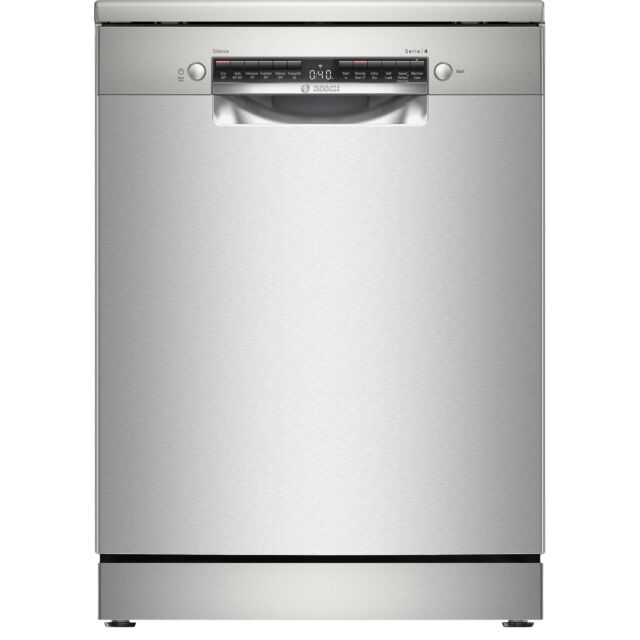 Bosch SMS4EKI06G Series 4 Free-Standing Dishwasher 60 Cm Brushed Steel Anti-Fingerprint