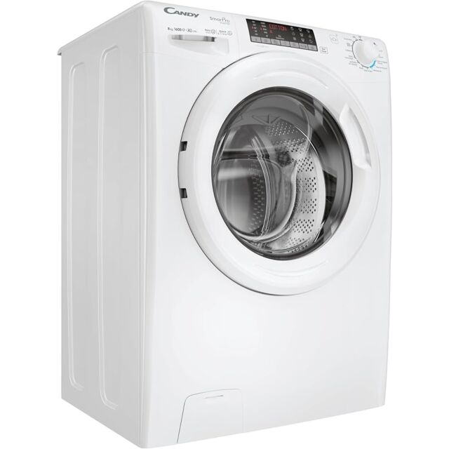 CANDY CSO 686TWM6-80 Smart Pro Inverter 8kg, 1600 Spin Washing Machine - White
