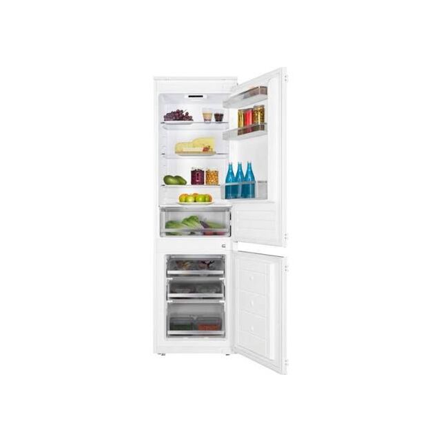 CDA FW703 Cda Fw703 177Cm 70/30 Integrated Fridge Freezer With Sliding Door Hinge - White - E Rated