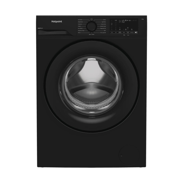 Hotpoint AntiStain 10kg Washing Machine with Steam - Black