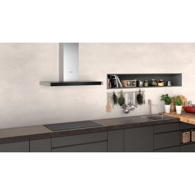 Neff D94BHM1N0B N 50, Wall-Mounted Cooker Hood, 90 Cm, Stainless Steel
