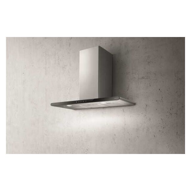 ELICA GALAXYBLIXA80 Elica 80Cm Galaxy Chimney Hood Black Glass + Stainless Steel
