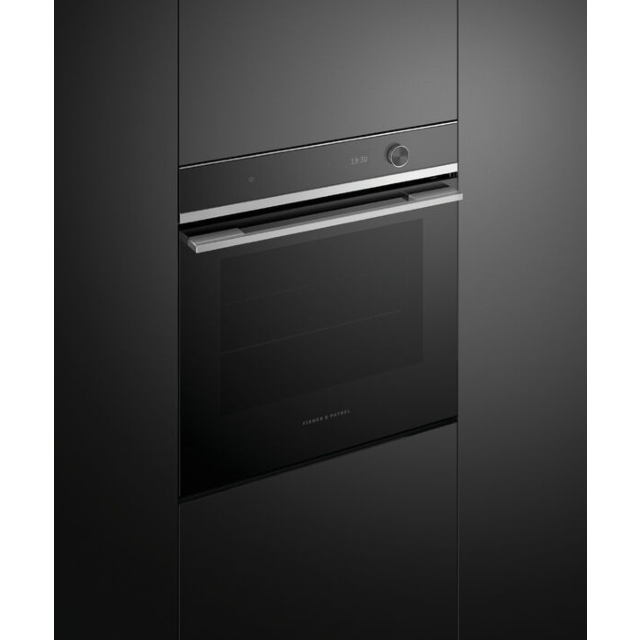 Fisher & Paykel Built-In Electric Single Oven, Black/Steel