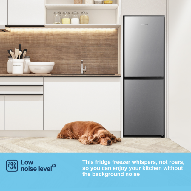 Fridgemaster MC55240ES 50/50 Silver Fridge Freezer
