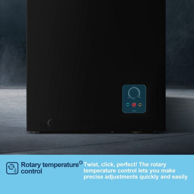 Fridgemaster MCF96EB 95L Black Chest Freezer