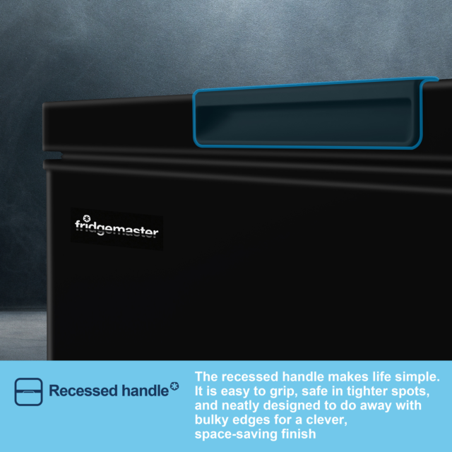 Fridgemaster MCF96EB 95L Black Chest Freezer
